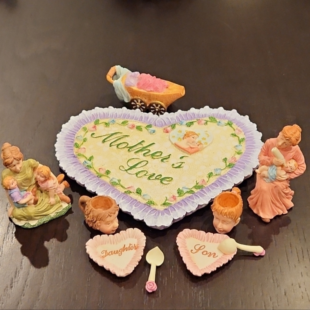 Vintage Ceramic miniature teaset figurines